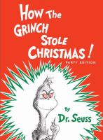 Book Jacket for: How the Grinch stole Christmas
