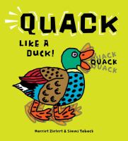 Book Jacket for: Quack like a duck