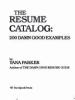 Book Jacket for: The resume catalog : 200 damm good examples