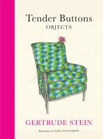 Book Jacket for: Tender buttons : objects