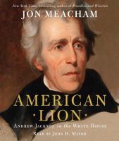 Book Jacket for: American lion [sound recording]