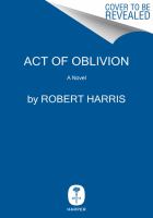 Book Jacket for: Act of oblivion