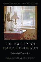 The poetry of Emily Dickinson : philosophical perspectives bookcover