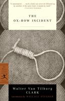 Book Jacket for: The ox-bow incident